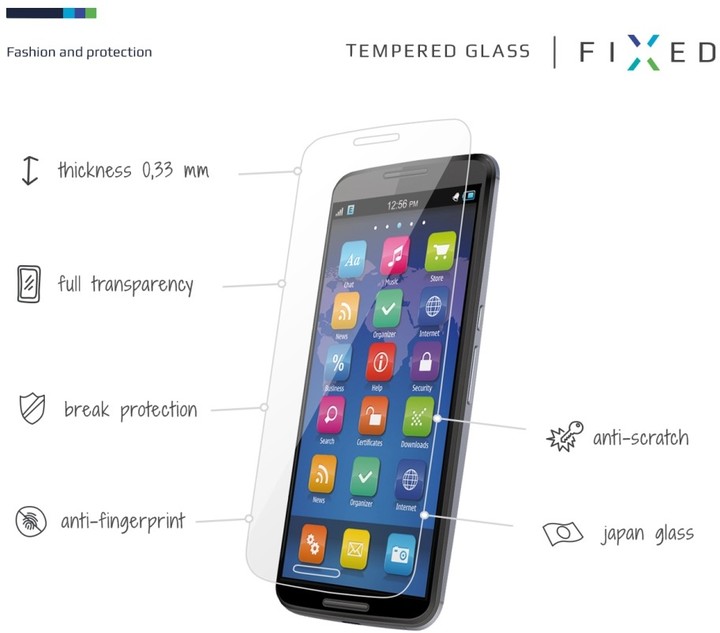 FIXED ochranné tvrzené sklo pro Motorola Moto C Plus 4G, 0.33 mm_993270200