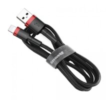 BASEUS kabel Cafule USB-A - Lightning, nabíjecí, datový, 2.4A, 3m, černá/červená