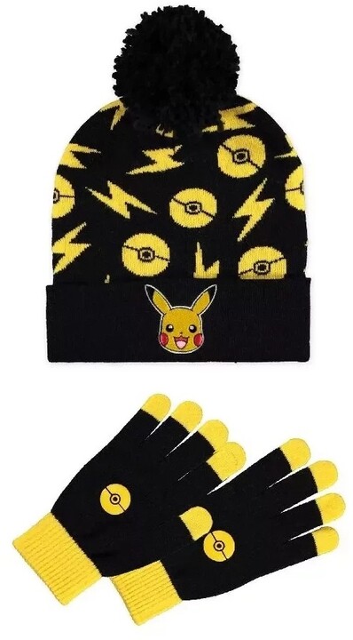 Dárkový set Pokémon - Pikachu, čepice a rukavice_1264323582