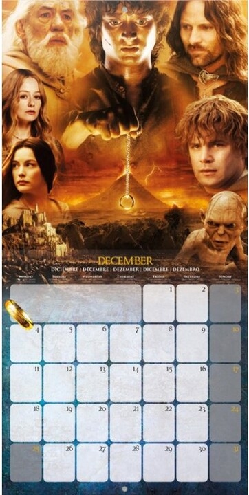Kalendář 2023 The Lord of the Rings, nástěnný_973193547