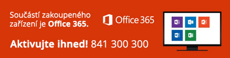 Součástí zakoupeného zařízení je Office 365. Aktivujte IHNED!