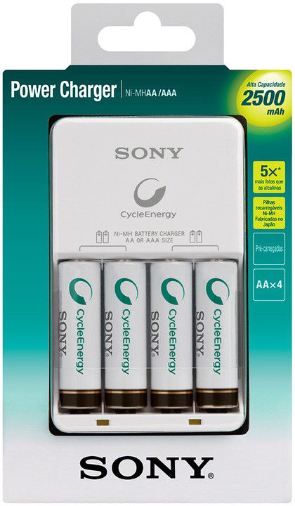 Sony Compact BCG-34HH4GN, 4x 2500mAh_2071980593