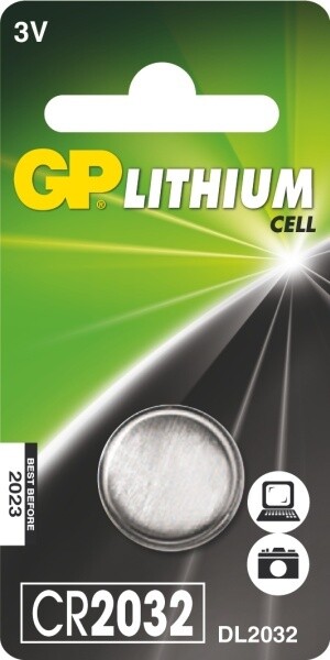 GP, lithium, CR2032, 220mAh, 1ks_490636187