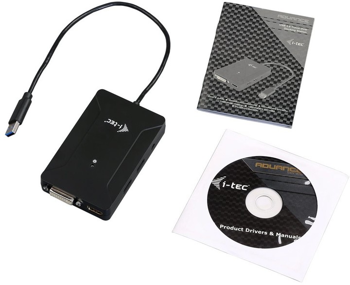 i-tec USB 3.0 Travel Docking Station - cestovní dokovací stanice (HDMI, DVI-I, 3x USB 3.0)_855951976