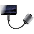 Baseus Enjoy adaptér USB-C samec/čtečka karet SD microSD/TF, šedá_1182334702
