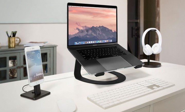 TwelveSouth Curve hliníkový stojan pro MacBook a notebooky - Matně černá_138624092