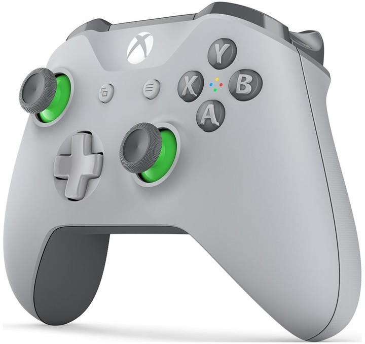 Xbox ONE S Bezdrátový ovladač, šedý/zelený (PC, Xbox ONE)_557723743
