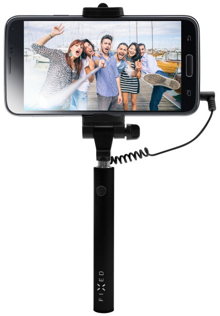 FIXED Snap Mini kompaktní selfie stick, spoušť přes 3,5 mm jack, černý_463254068