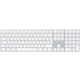 Apple Magic Keyboard s numerickou klávesnicí, bluetooth, stříbrná, CZ Poukaz 200 Kč na nákup na Mall.cz + O2 TV HBO a Sport Pack na dva měsíce