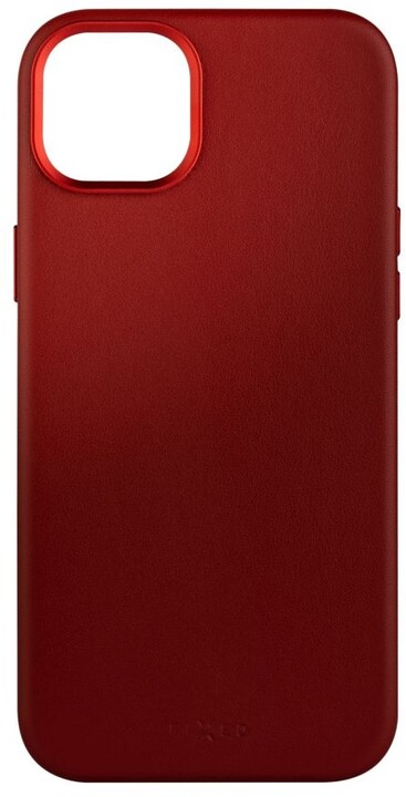 FIXED kožený zadní kryt MagLeather s podporou Magsafe pro Apple iPhone 14, červená_1109123944