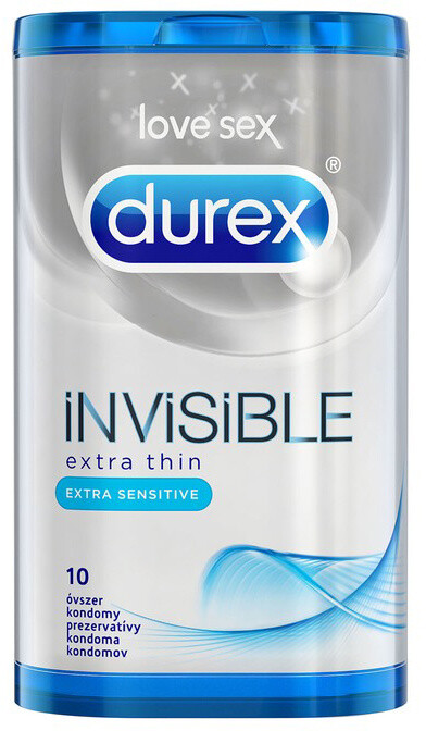 Kondomy Durex Invisible Extra Sensitive, 10 ks_609544254