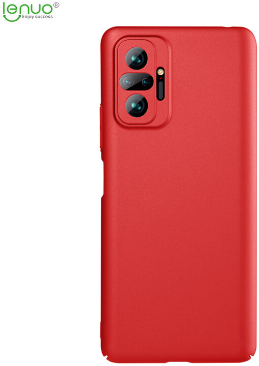 Lenuo Leshield zadní kryt pro Xiaomi Redmi Note 10 Pro, červená_1390608903