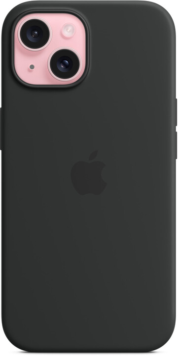 Apple Silikonový kryt s MagSafe pro iPhone 15, černá_1432054189
