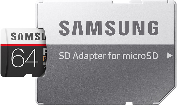 Samsung Micro SDXC 64GB PRO Plus UHS-I U3 + SD adaptér_87777094