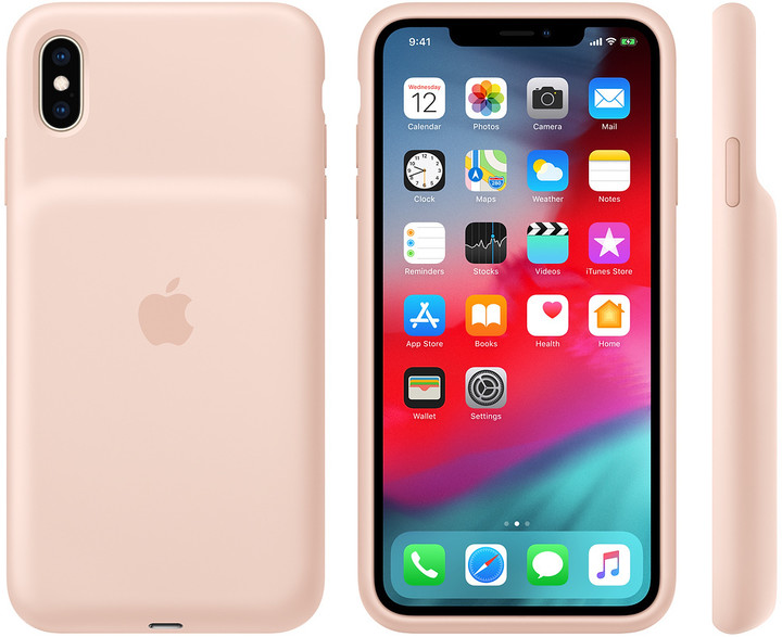 Apple iPhone XS Max Smart Battery Case, pískově růžová_1145650584