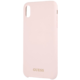 GUESS Silicone Gold Logo pouzdro pro iPhone XS Max, světle růžová