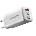 AXAGON síťová GaN nabíječka ACU-DPQ65W, 2x USB-C, USB-A, PD3.0/QC4+/PPS/Apple, 65W, bílá_2130291408