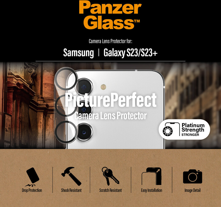 PanzerGlass ochranné sklo fotoaparátu pro Samsung Galaxy S23 / S23+_733088310