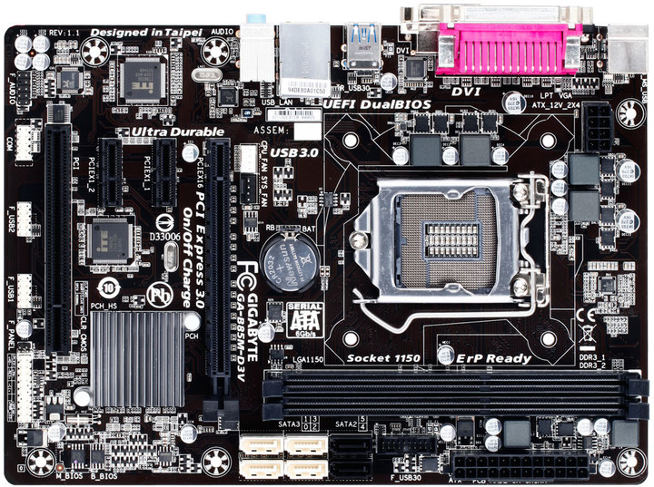 GIGABYTE GA-B85M-D3V - Intel B85_1447292674