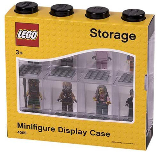 Sběratelská skříňka LEGO na 8 minifigurek, černá