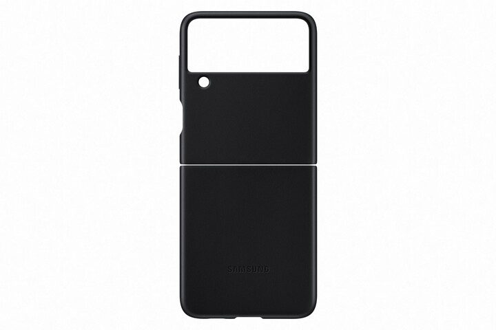 Samsung zadní kryt pro Galaxy Z Flip3, kožený, černá_276830675