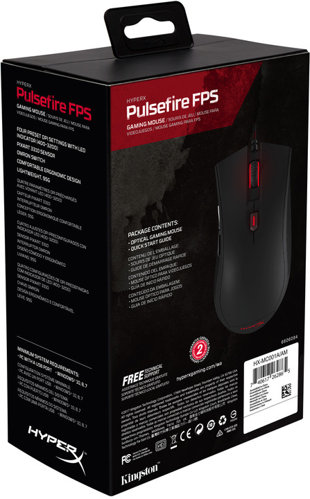 HyperX Pulsefire FPS, černá_1289072086