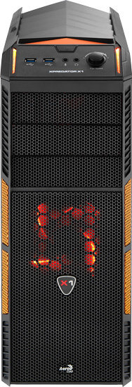 Aerocool XPredator X1 Evil Black Edition (Black/Orange)_1782490279