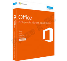 Microsoft Office 2016 pro domácnosti a podnikatele - pouze k PC_1124067330