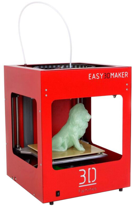 3D Factories EasyMaker, 3D tiskárna, červená 0,3 mm_541502824