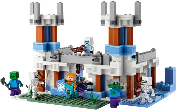 Extra výhodný balíček LEGO® Minecraft 21186 Ledový zámek a 21243 Ledové hory_2089677119