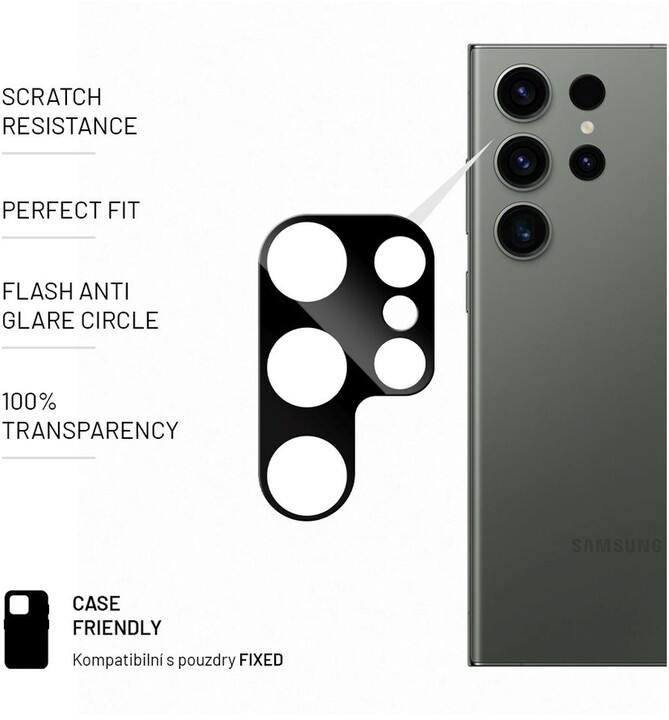 FIXED ochranné sklo fotoaparátu pro Samsung Galaxy S23 Ultra_1337529579