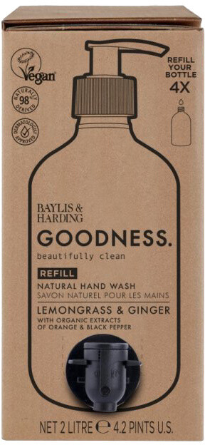 Baylis &amp; Harding Náhradní náplň do tekutého mýdla na ruce - Citronová tráva a zázvor, 2l_2108498744