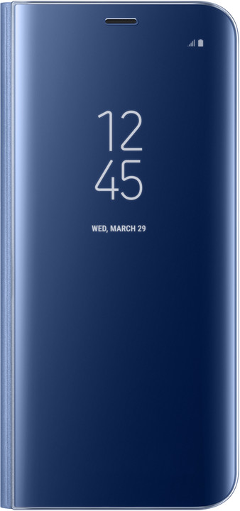 Samsung S8 Flipové pouzdro Clear View se stojánkem, modrá_1340758986