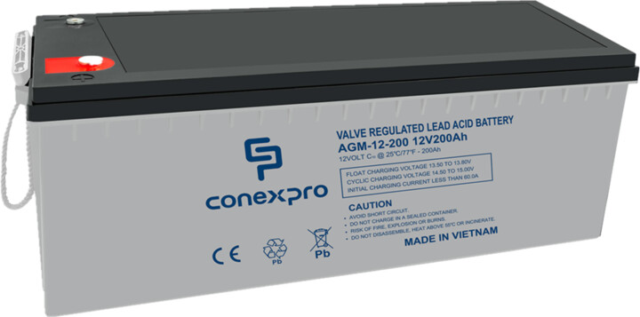 Conexpro baterie AGM-12-200, 12V/200Ah, Lifetime_709732308