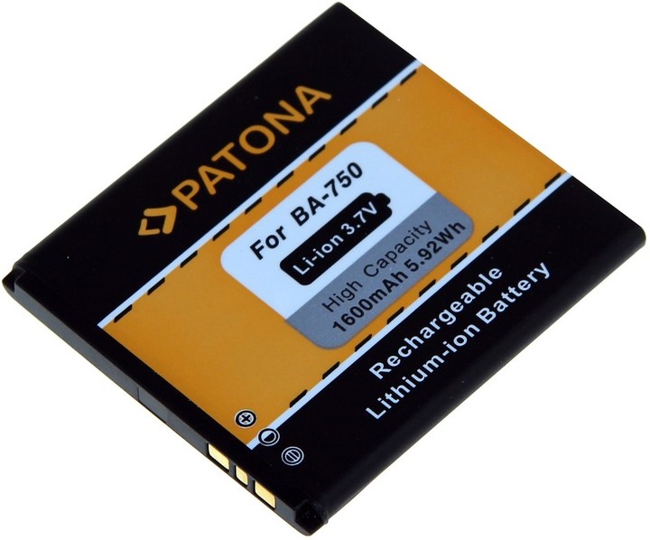 Patona baterie pro Sony Ericsson BA750 1600mAh 3,7V Li-Ion_1046347585