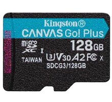 Kingston Micro SDXC Canvas Go! Plus 128GB 170MB/s UHS-I U3 Poukaz 200 Kč na nákup na Mall.cz + O2 TV HBO a Sport Pack na dva měsíce