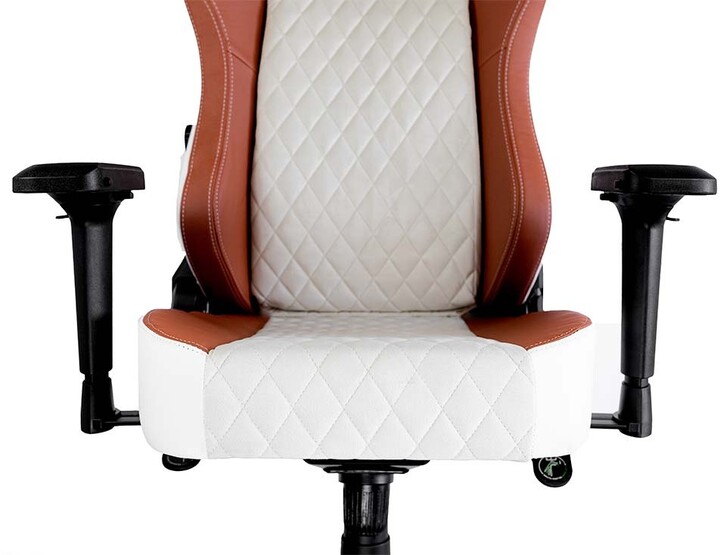 DEV1S Luxury Crema, herní židle, bílá/hnědá_487285497