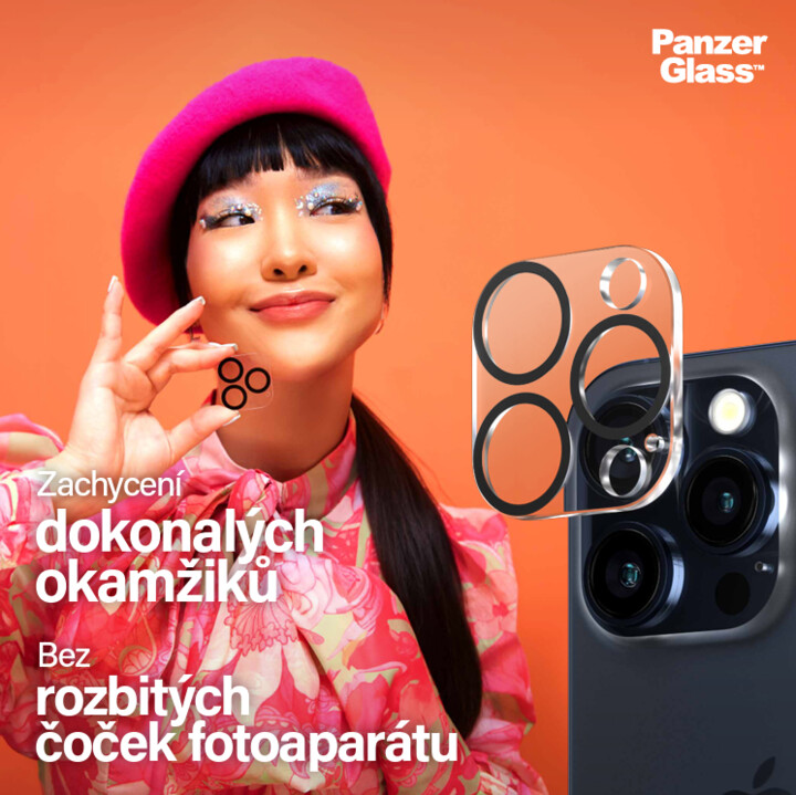 PanzerGlass ochranné sklo fotoaparátu pro Apple iPhone 15 Pro/15 Pro Max_1279351440