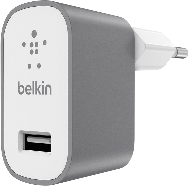 Belkin USB 230V nabíječka MIXIT Metallic 1x2.4A, šedá_96560941