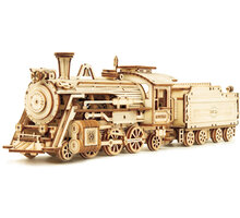Stavebnice RoboTime Parní lokomotiva, dřevěná MC501