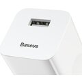 Baseus síťová nabíječka Quick, USB-A, 24W, bílá_1757947776