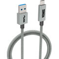 YENKEE kabel YCU 311 GY USB-A- USB-C, 15W, 1m, šedá_493762879