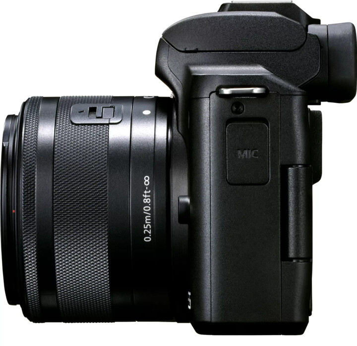 Canon EOS M50 Mark II, černá + EF-M 15-45mm IS STM + SB130 + karta 16GB_1010679307