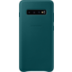 Samsung kožený zadní kryt pro Samsung G975 Galaxy S10+, zelená