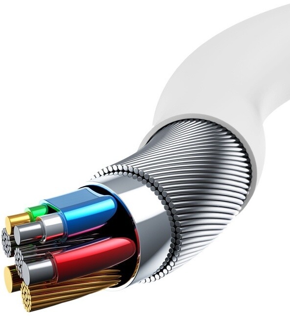 Baseus BMX Mini MFi certifikovaný kabel USB-C na Lightning PD (18W 1.2M), bílá_801615372