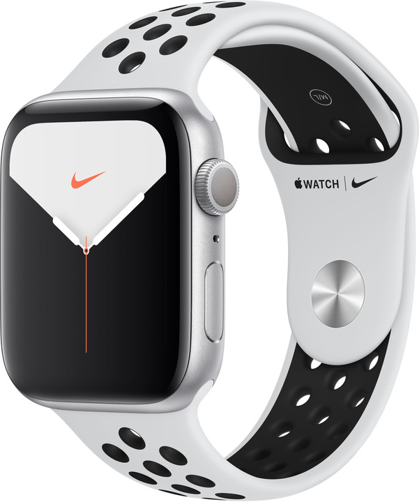Apple Watch Nike Series 5 GPS, 44mm Silver Aluminium Case with Pure Platinum/Black Nike Sport Band_2054492314