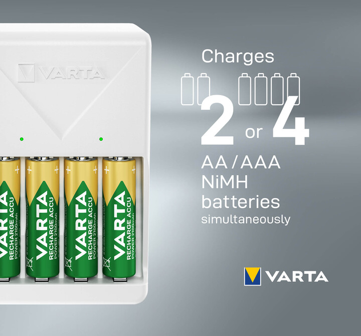 VARTA nabíječka Plug Charger, včetně 4xAA 2600 mAh_449808516