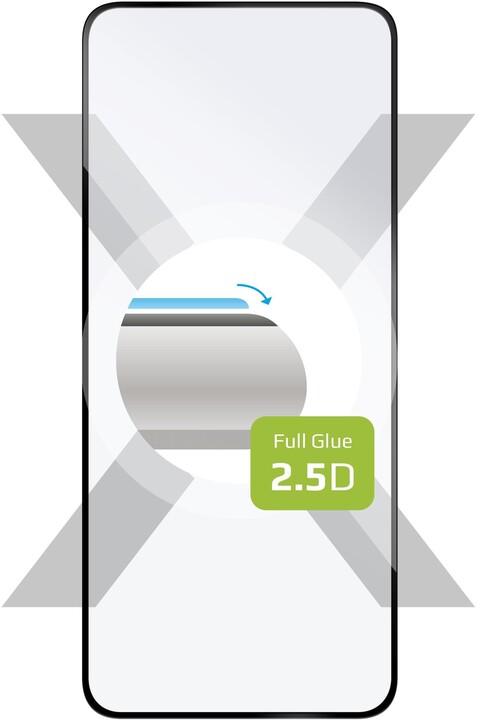 FIXED ochranné sklo Full-Cover pro Xiaomi Redmi Note 11T 5G, s lepením přes celý displej, černá_238740648