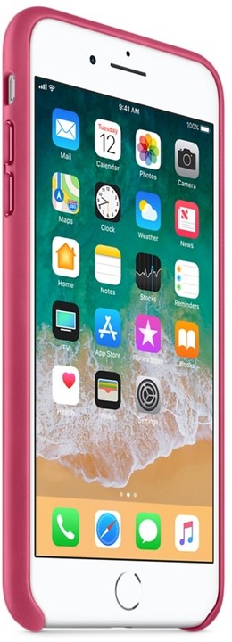 Apple kožený kryt na iPhone 8 Plus / 7 Plus, fuchsiová_1057525148