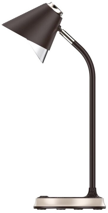 IMMAX LED stolní lampička FINCH, Qi nabíjení, stmívatelná, hnědá / zlatá_1158880346